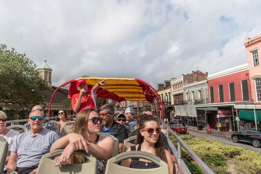 City Sightseeing New Orleans HOHO Bus Tour & Bookable Extras - French Market and Esplanade Ave: where hopping off becomes a snack and souvenir strategy
