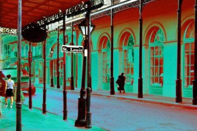 French Quarter Ghost Tour - Bourbon Street at night: the fun street with a darker backstory
