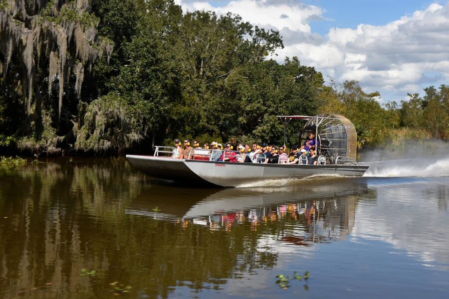 From Lafitte: Swamp Tours South of New Orleans by Airboat - The airboat ride (105 minutes): speed, sound, and tiny canal cruising