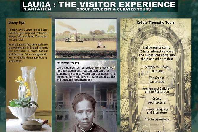 Laura Creole Plantation Guided Tour - Gardens and Sugar Fields: Outdoor Time That Adds Meaning