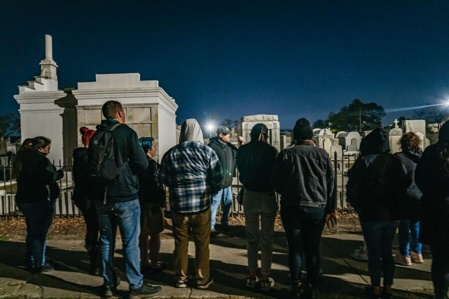 New Orleans: Cemetery Bus Tour At Dark with Exclusive Access - Charity Hospital Cemetery: yellow fever burial history at night