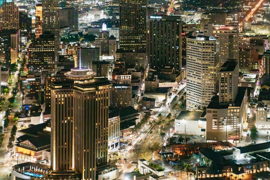 New Orleans: City Lights Helicopter Night Tour - Key things you’ll notice right away