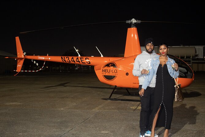 New Orleans City Lights Night Helicopter Tour - Superdome at night: the clearest “landmark first” moment