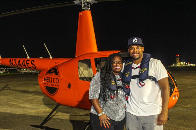 New Orleans City Lights Night Helicopter Tour - What you get before you even take off: seats, headsets, parking