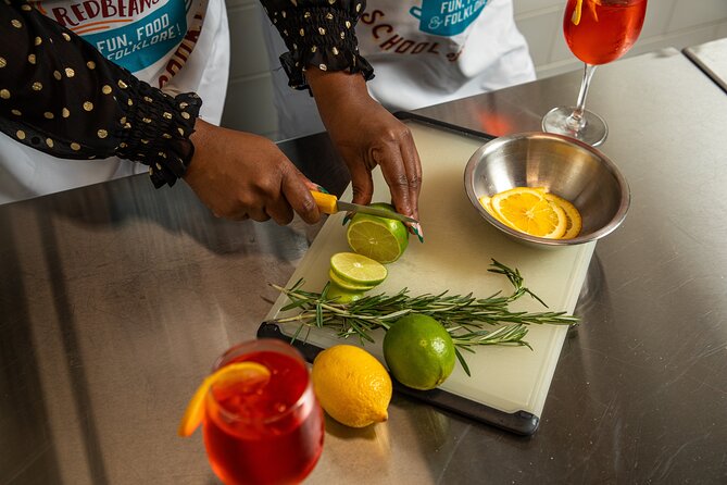 New Orleans Courtyard Cocktails: Happy Hour Mixology Class - The Courtyard Cocktail Routine: Pimm’s Cup, Sazerac, and the Seasonal Surprise
