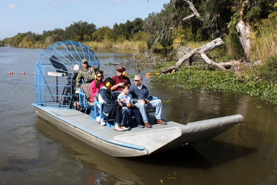 New Orleans: Destrehan Plantation & Airboat Combo Tour - The Cajun swamp run: a fast 2-hour ride on a 6-passenger airboat