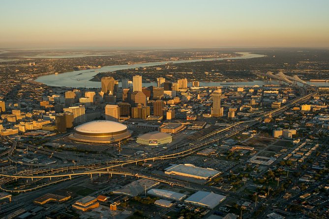New Orleans Sightseeing Flight - Spot the Superdome and Smoothie King Center From Above