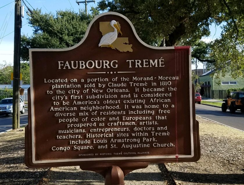 New Orleans: Tremé African American & Creole History Tour - Jazz legends born here: brass bands, jelly rolls, and real names