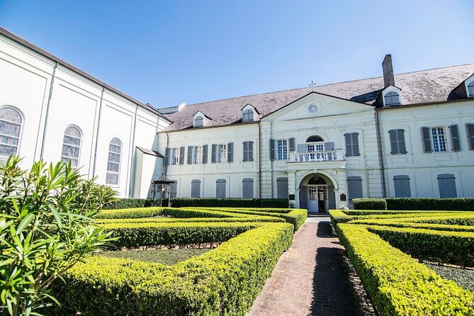 Old Ursuline Convent Museum Ticket: New Pope Leo XIV Exhibit - Peaceful courtyard and gardens: your break from the streets